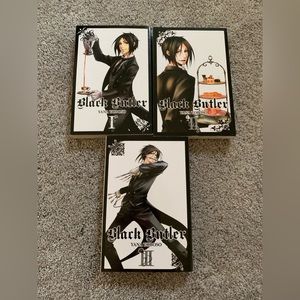 black butler manga by Yana toboso volumes 1-3